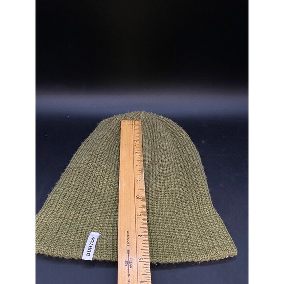Burton Snowboard Polylana Forest Green Beanie Ski Hiking Outdoors Vintage - Picture 3 of 8